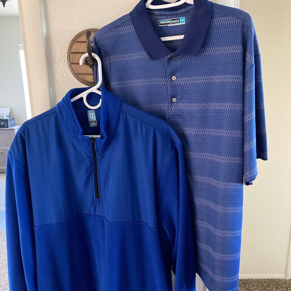 PGA golf jacket and polo. XXL